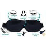 Load image into Gallery viewer, Blackout 3D Sleep Mask - One Touch Linens &amp; More

